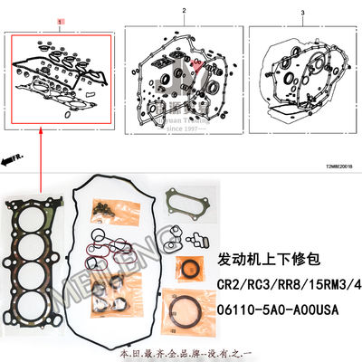 Honda ACCORD CR Gasket Kit Cylinder Head 06110-5A0-A00 Engine Replacement Parts